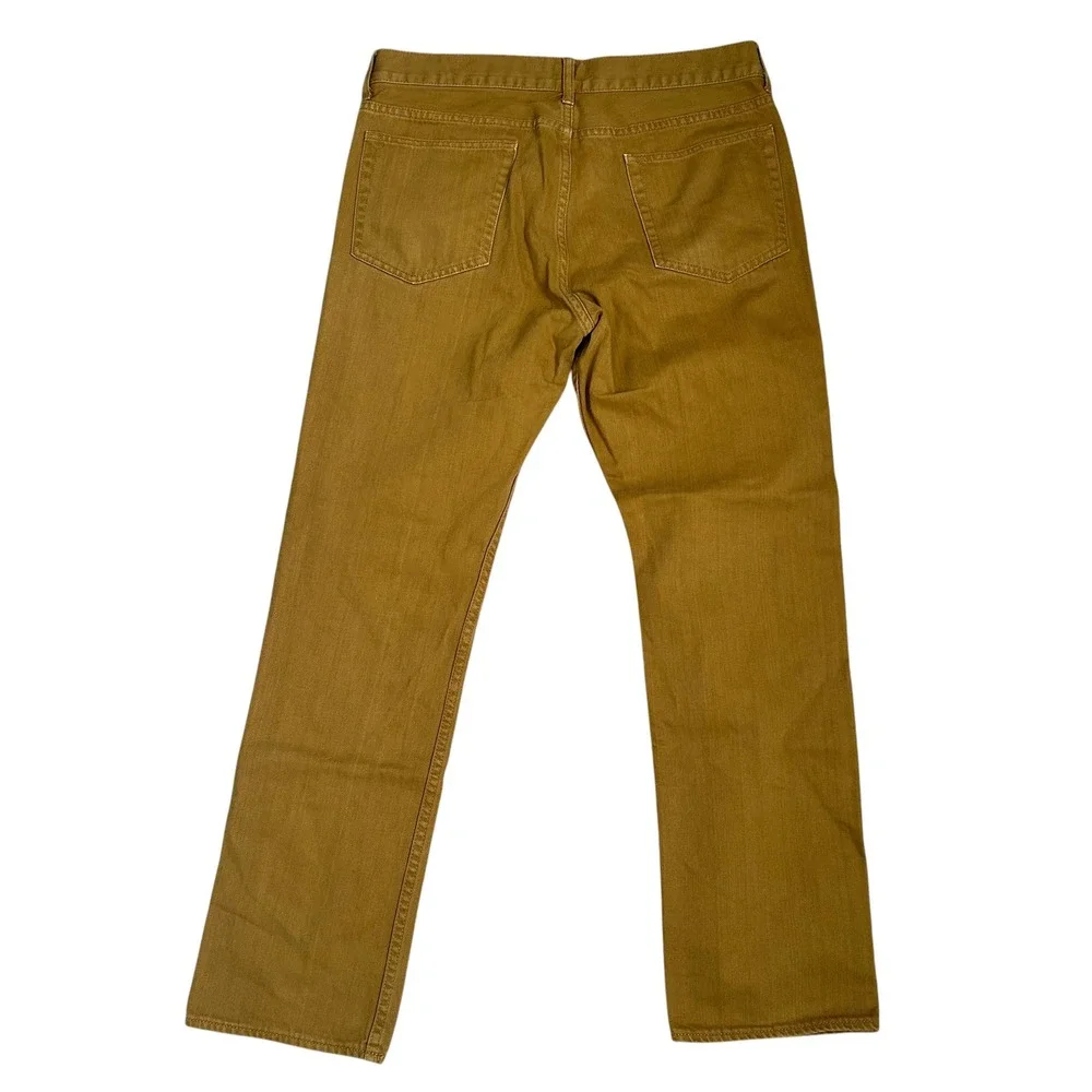 J.Crew The Sutton Straight Fit Pants Mens 33x32 Caramel Brown Chino Trousers